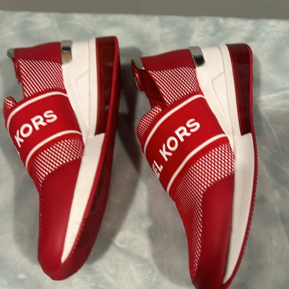 Michael Kors used red and white slip ons size 9 - Picture 3 of 4